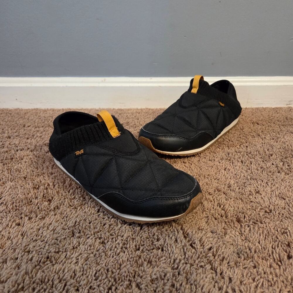 Teva ember moc quilted slippers casual slip on black casual gorpcore womens 11